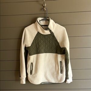 Olive and Cream Pullover Sweater